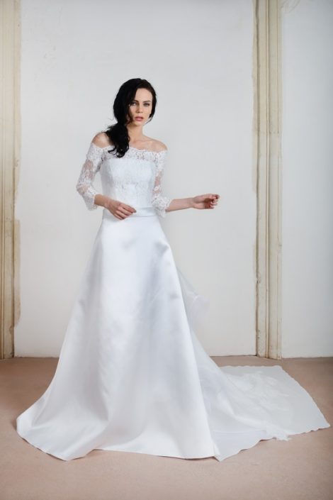 Abito sposa in mikado