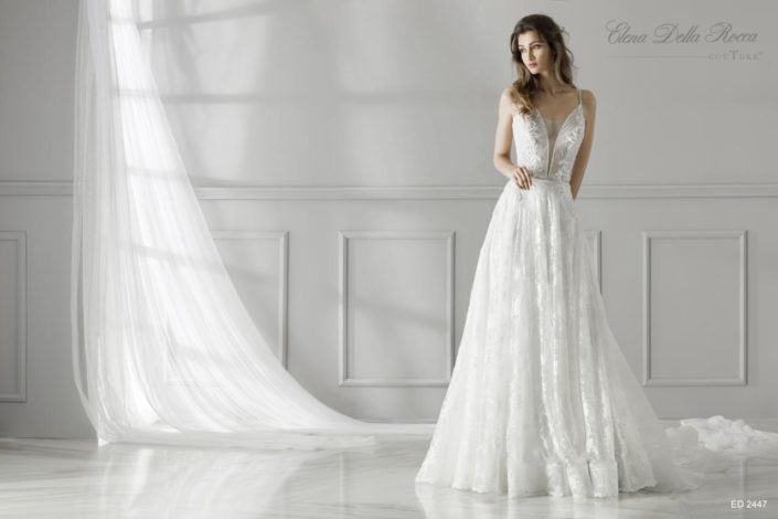 sposa abito in pizzo