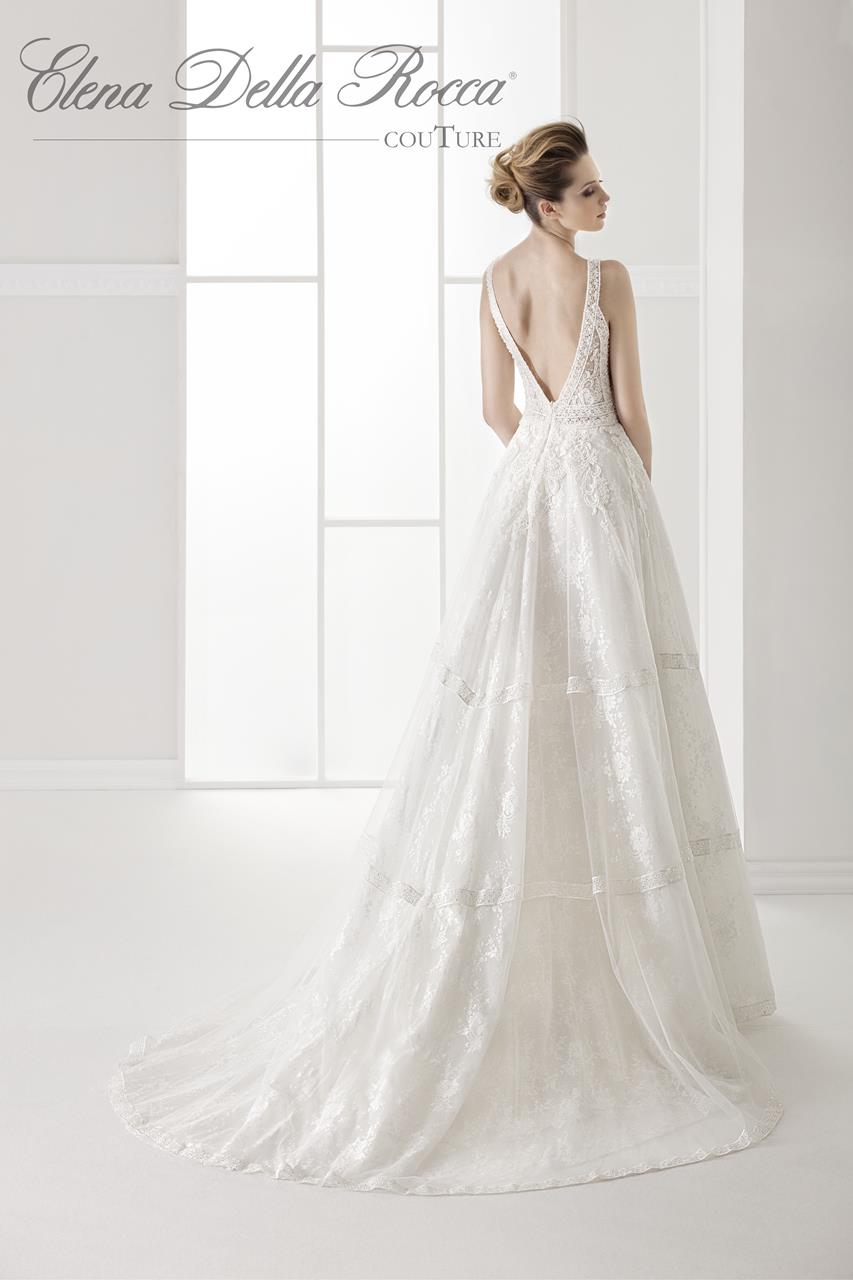 abito da sposa in macramè